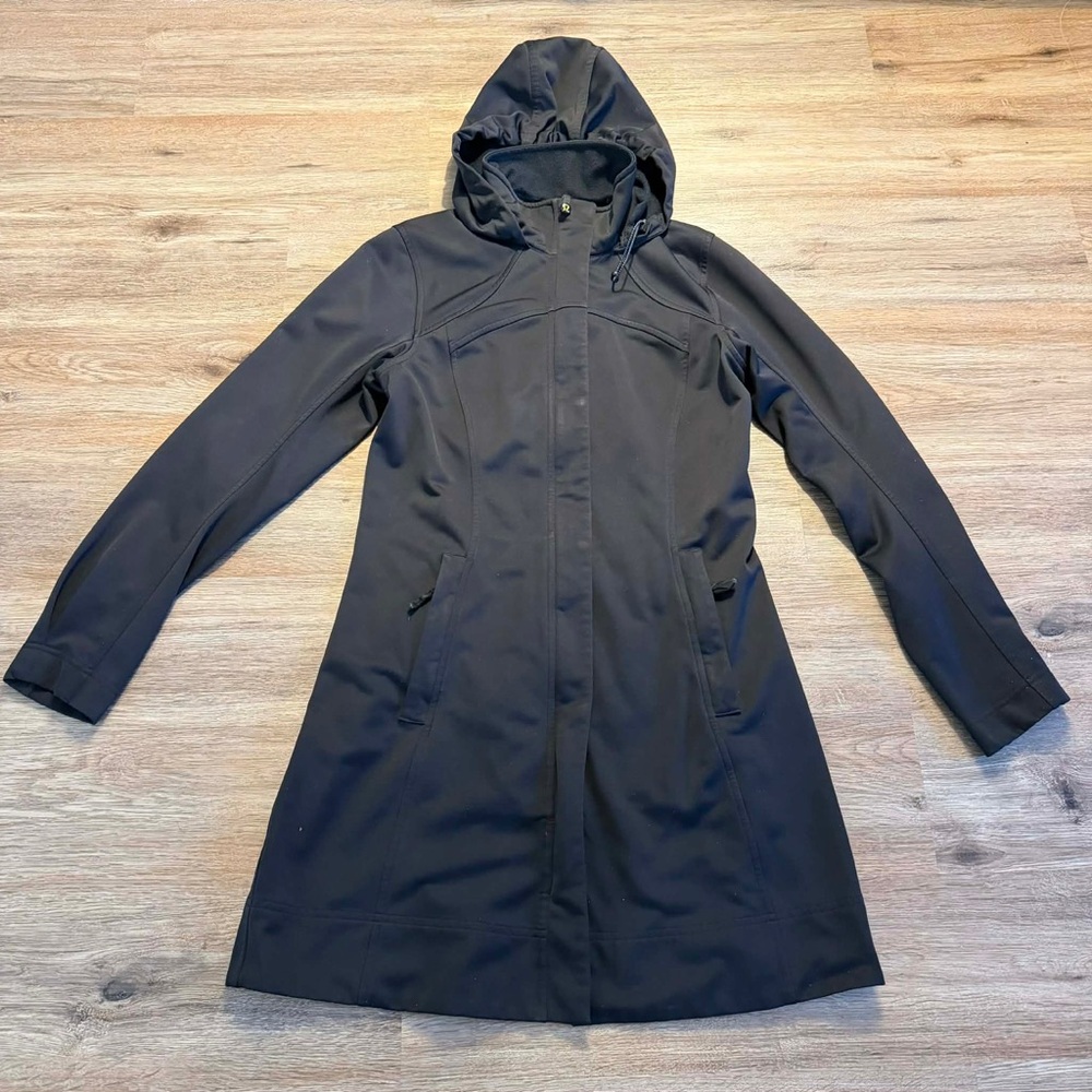 lululemon athletica Black Hooded Trench Coat